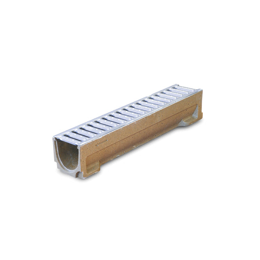 CANIVEAU POLYBÉTON 50 CM H11CM GRILLE GALVANISEE