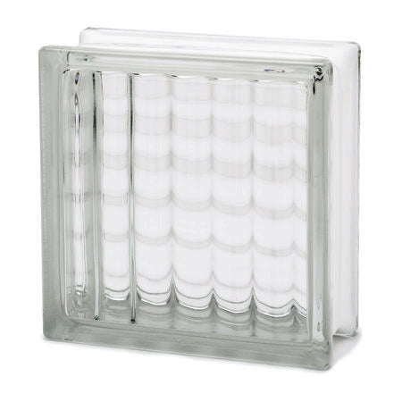 GLASS BRICK CR/LA 19 X 19 X 8 1908F