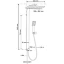 PALERMO SWITCH SHOWER COLUMN WITH DIVERTER IN MAITON Ø32mm 