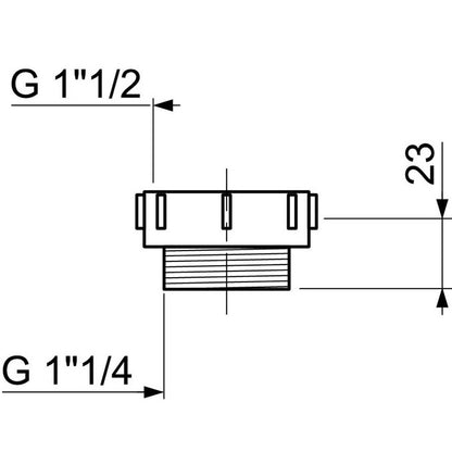 SP9451 FEMALE REDUCER 1"1/2 MALE 1"1/4 