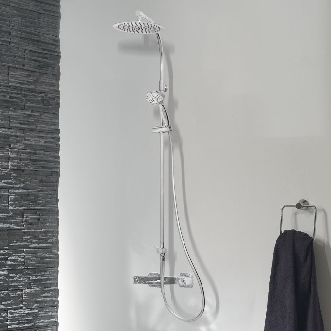 MILANO SWITCH SHOWER COLUMN WITH BRASS DIVERTER Ø32 mm 