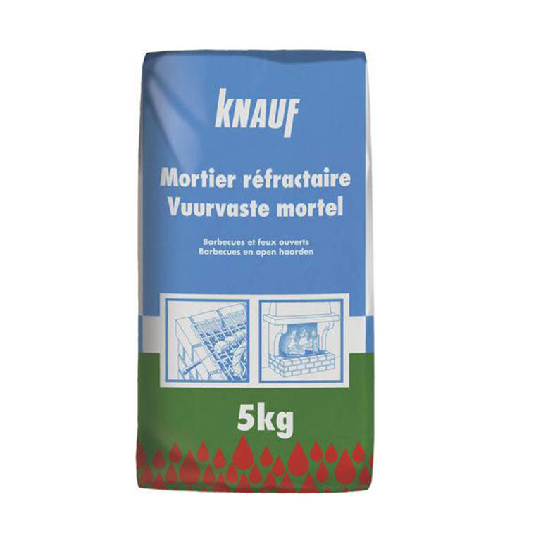 MORTIER REFRACTAIRE SAC 5KG (100), debrico, magasin de matériaux de construction sur Bruxelles