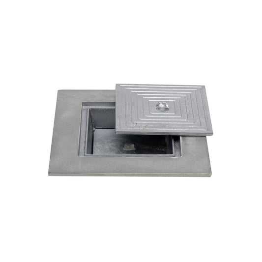 COUVERCLE ALUMINIUM DOUBLE 50X50CM
