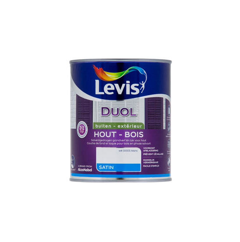 Peinture extérieure pour bois, LEVIS DUOL, Debrico magasin de matériaux de construction sur Bruxelles