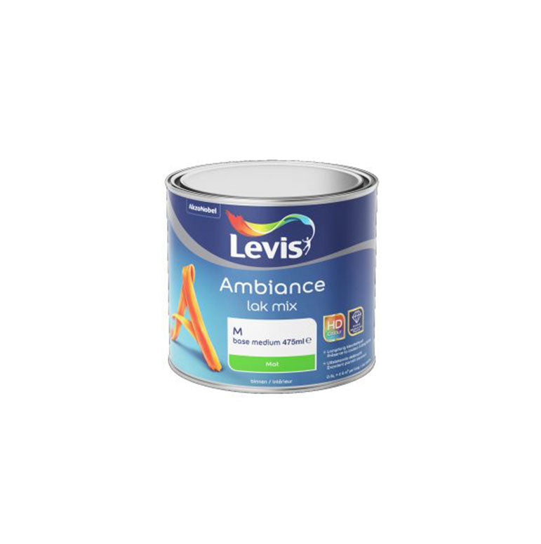 Base de peinture LEVIS MEDIUM 500 ml, Debrico, magasin de matériaux de construction sur Bruxelles et Laeken