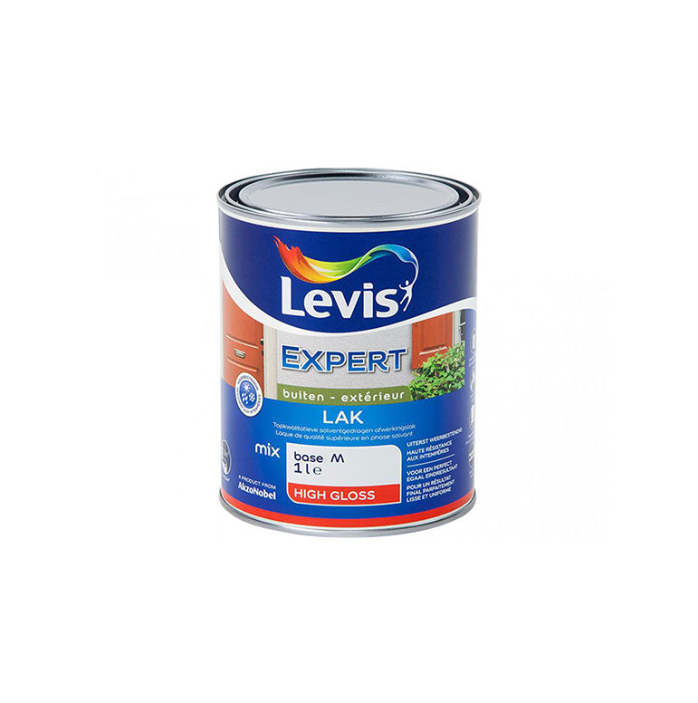 BASE M LEVIS EXPERT LAK WOOD EXTERIOR HIGH GLOSS 1L