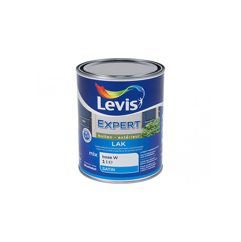 BASE W LEVIS EXPERT LAK BOIS EXTERIEUR SATIN 1L, debrico magasin de matériaux de construction sur Bruxelles