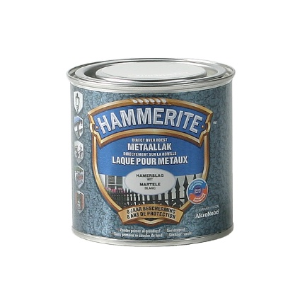 HAMMERITE LAQUE MARTELEE 0.25L BLANC, Debrico, magasin de matériaux de construction à Bruxelles