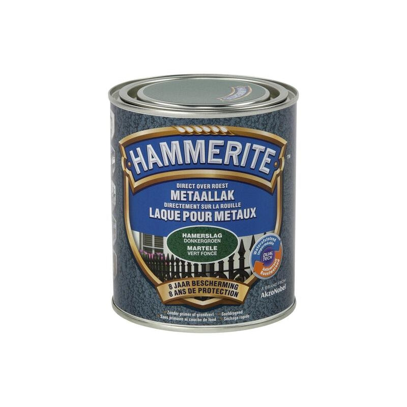 HAMMERITE LAQUE MARTELEE 0.25L VERT FONCE, Debrico, magasin de matériaux de construction à Bruxelles