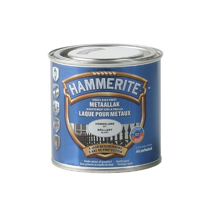 HAMMERITE LAQUE BRILLANTE 0.25L BLANC, Debrico, magasin de matériaux de construction à Bruxelles