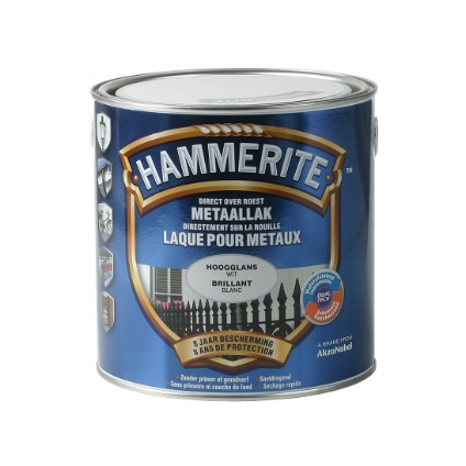 HAMMERITE LAQUE BRILLANTE 2.5L BLANC, Debrico, magasin de matériaux de construction à Bruxelles
