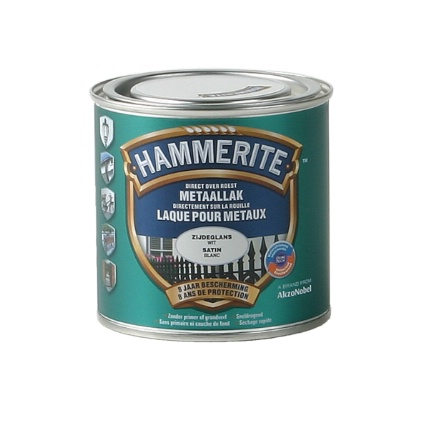 HAMMERITE LAQUE SATINEE 0.25L BLANC, Debrico, magasin de matériaux de construction à Bruxelles