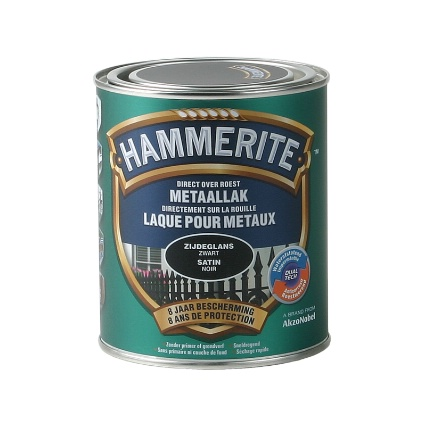 HAMMERITE LAQUE SATINEE 0.75L NOIR