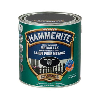 HAMMERITE LAQUE SATINEE 2.5L NOIR, DEBRICO MAGASIN DE matériaux de construction sur bruxelles