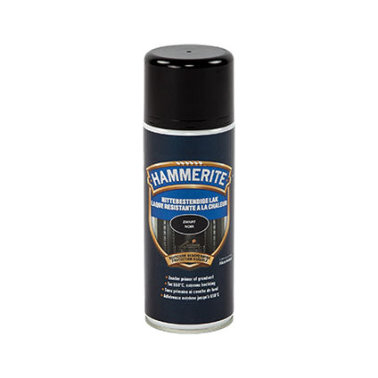 HAMMERITE LAQUE RESISTANTE A LA CHALEUR SPRAY 400ML NOIR, Debrico, magasin de matériaux de construction sur Bruxelles