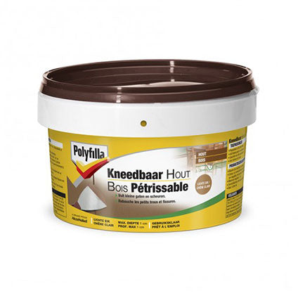 POLYFILLA BOIS PETRISSABLE 500 gr CHENE CLAIR, Debrico, magasin de matériaux de construction sur Bruxelles