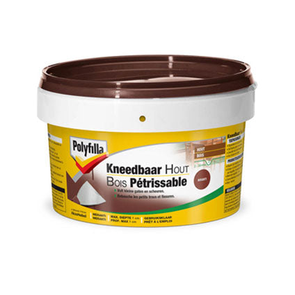 POLYFILLA BOIS PETRISSABLE 500gr MERANTI, Debrico, magasin de matériaux de construction sur Bruxelles