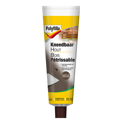 POLYFILLA BOIS PETRISSABLE 75gr CHENE FONCE