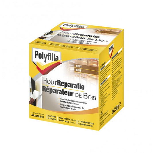 POLYFILLA REPARATEUR DE BOIS 2 x 250 gr, Debrico, magasin de matériaux de construction sur Bruxelles