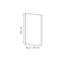 PAROI FIXE 900 x 1900 mm / 6 mm VMG BELO, Debrico, magasin de matériaux de construction sur Bruxelles