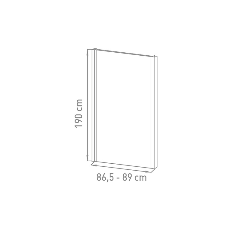 PAROI FIXE 900 x 1900 mm / 6 mm VMG BELO, Debrico, magasin de matériaux de construction sur Bruxelles