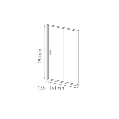 Debrico, magasin de matériaux de construction sur Bruxelles, VMG BELO PORTE COULISSANTE 160X190 6MM