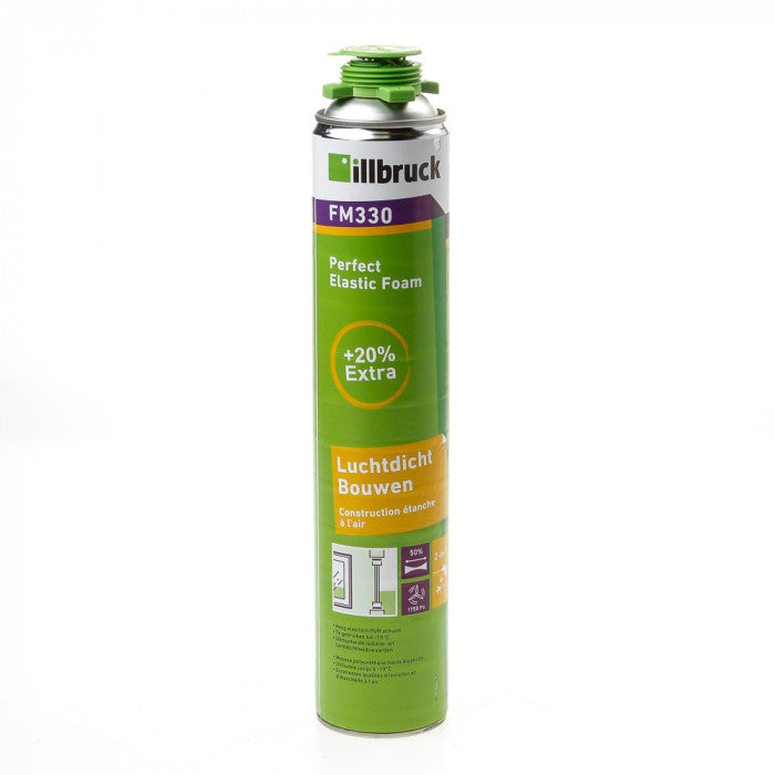 Debrico, magasin de matériaux de construction sur Bruxelles, PERFECT ELASTIC MOUSSE PU 880 ml ILLBRUCK FM330, 