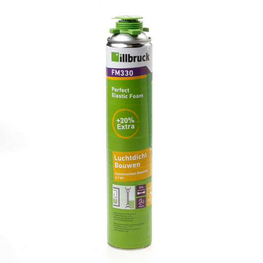 Debrico, magasin de matériaux de construction sur Bruxelles, PERFECT ELASTIC MOUSSE PU 880 ml ILLBRUCK FM330, 