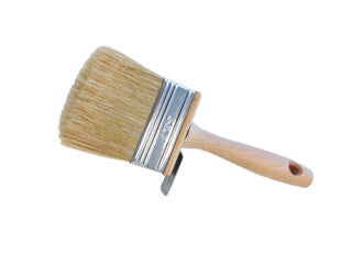 BROSSE LATEX BLOND 3 x 10 cm HOBBY avec MANCHE BOIS