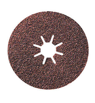Debrico, magasin de matériaux de construction sur Bruxelles, SIALOX DISQUE FIBRE avec trou en étoile 22 mm - GRAIN 80 - Diam. 125 mm, 