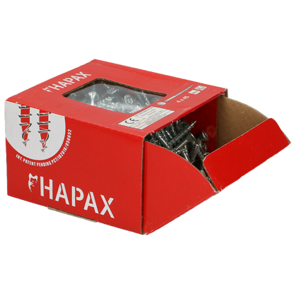 Vis à bois univ HAPAX TF-T20 Ø4,0x70 Zn 200 pcs, Debrico, magasin de matériaux de construction à Bruxelles