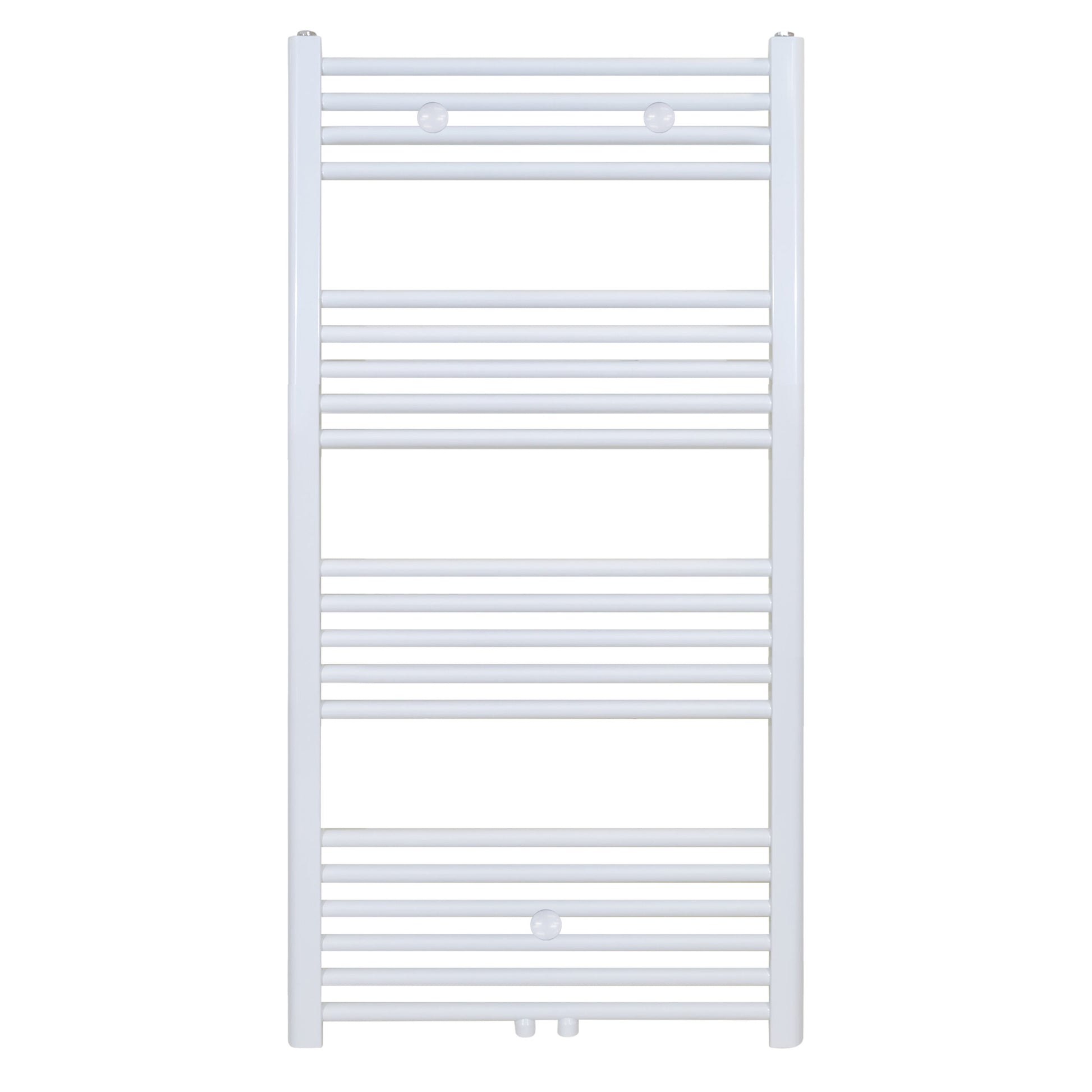 RADIATEUR PORTE SERVIETTE BLANC RACCORD CENTRAL - 1200 x 500 - 638W, Debrico, magasin de matériaux de construction sur Bruxelles