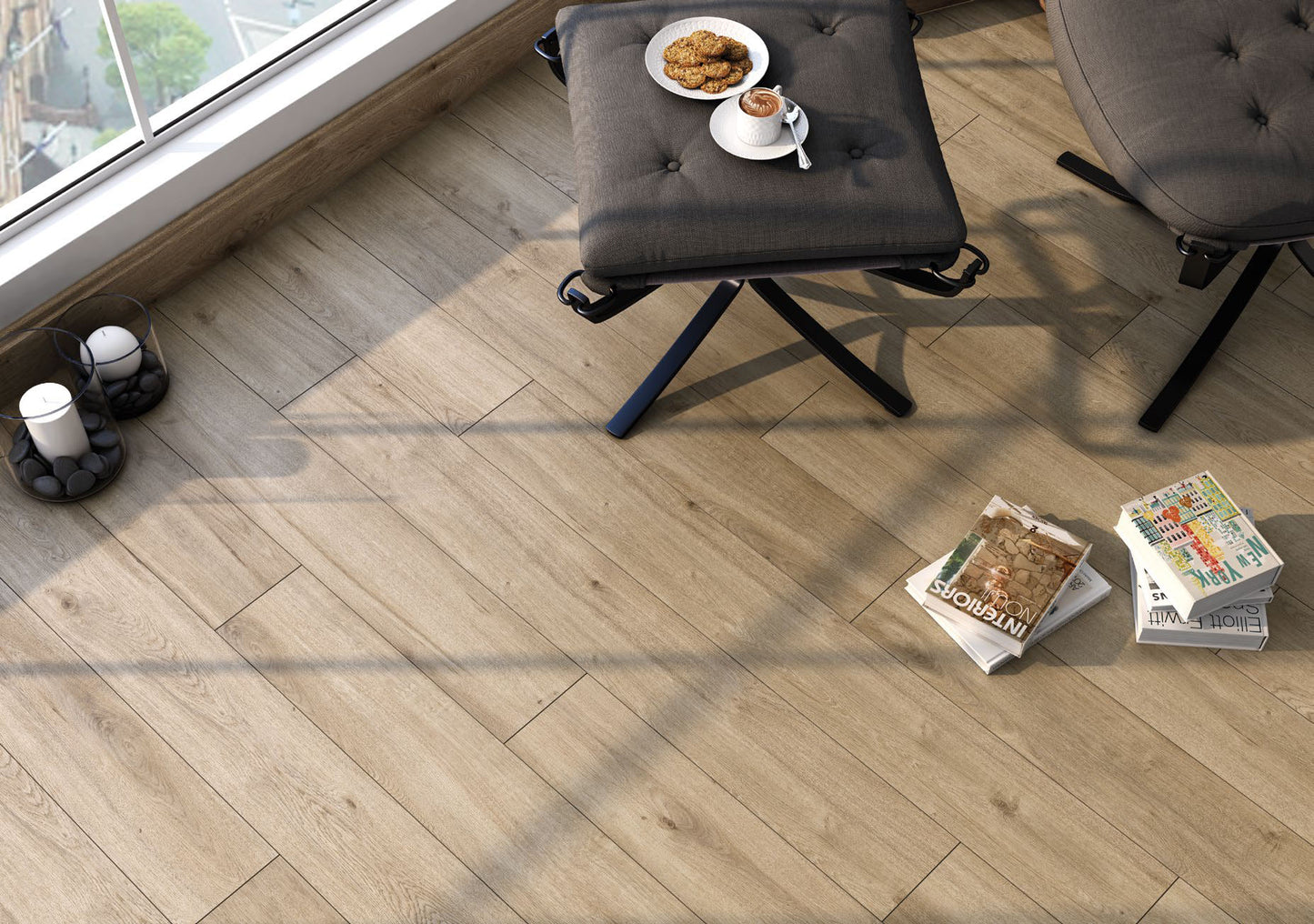 PARQUET AGT NATUREL - MODERNA - 10 mm d'épaisseur - AC4 - 1.48m²/pq