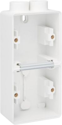 HYDRO BOITE DOUBLE VERTICAL 2 ENTREES BL