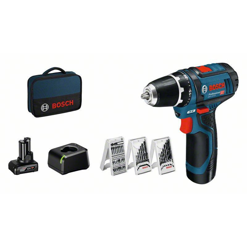 Visseuse/Perceuse GSR 12V-15 1X2,0+1X4,0+ACC SOFT BAG, Debrico, magasin de matériaux de construction sur Bruxelles