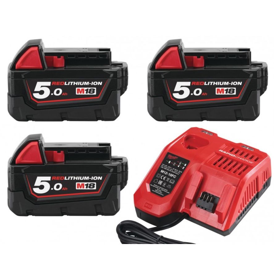 PACK BATTERIE 18V 3X +CHARGEUR+M12 GRATIS, Debrico, magasin de matériaux de construction sur Bruxelles