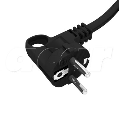 CABLE WITH PLUG 3G1.5MM 1.5M 2P+T BLACK