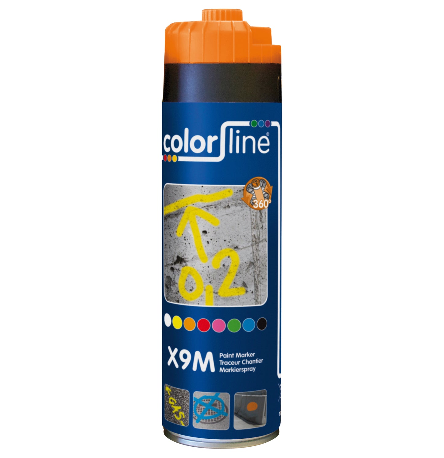 X9M PAINT MARKER - 500 ML - FLUO VERT