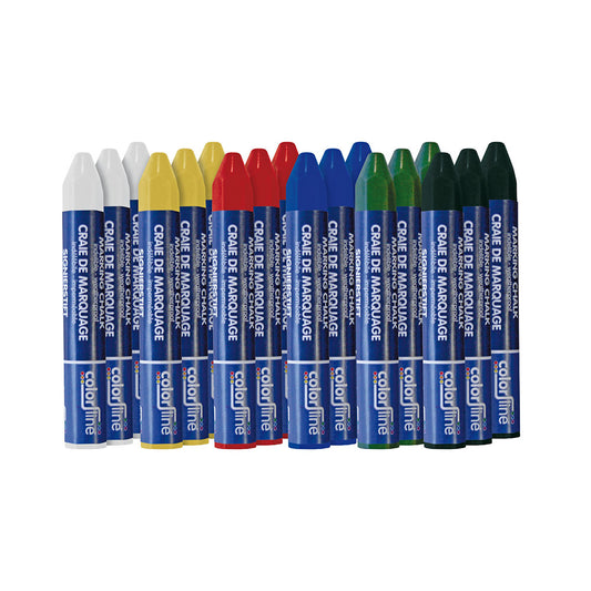 CRAIE DE CIRE A BASE DE PARAFFINE - HEXAGONALE - JAUNE - par 3 pcs