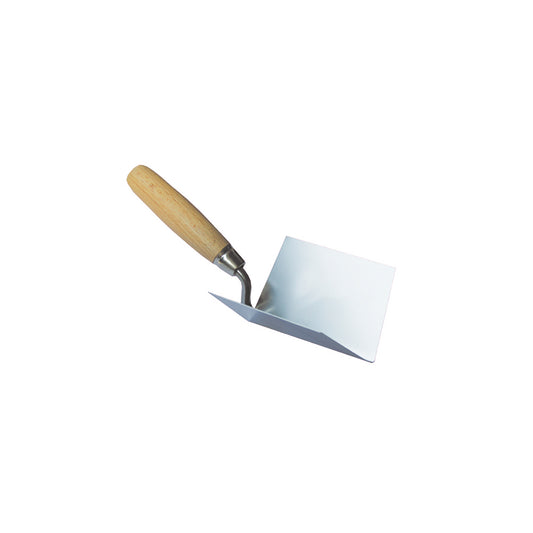 Debrico, magasin de matériaux de construction sur Bruxelles, TRUELLE D'ANGLE INOX ANGLE INTÉRIEUR 125 x 100 x 100 MM, 