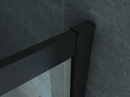 CABINE DE DOUCHE 6 MM 900 X 900 X 1950 CM PROFIL MAT NOIR, Debrico, magasin de matériaux de construction sur Bruxelles