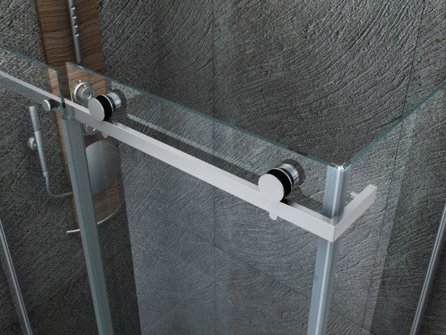 CABINE DE DOUCHE COULISSANTE 8 MM 900 X 1400 X 1950 CM PROFIL CHROME, Debrico, magasin de matériaux de construction sur Bruxelles