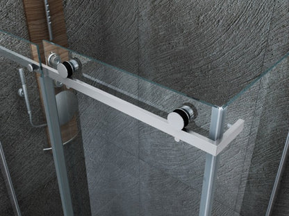 CABINE DE DOUCHE COULISSANTE 8 MM 900 X 1200 X 1950 CM PROFIL CHROME, Debrico, magasin de matériaux de construction sur Bruxelles