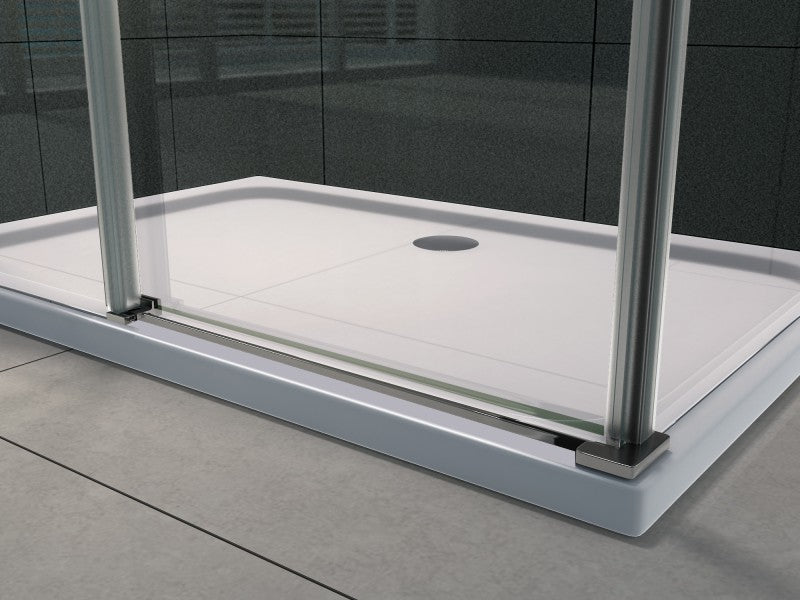 CABINE DE DOUCHE COULISSANTE 8 MM 900 X 1200 X 1950 CM PROFIL CHROME, Debrico, magasin de matériaux de construction sur Bruxelles