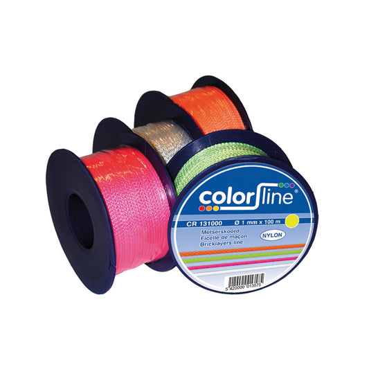 FICELLE DE MACON 1,5 MM X 50 M - NYLON - JAUNE FLUO