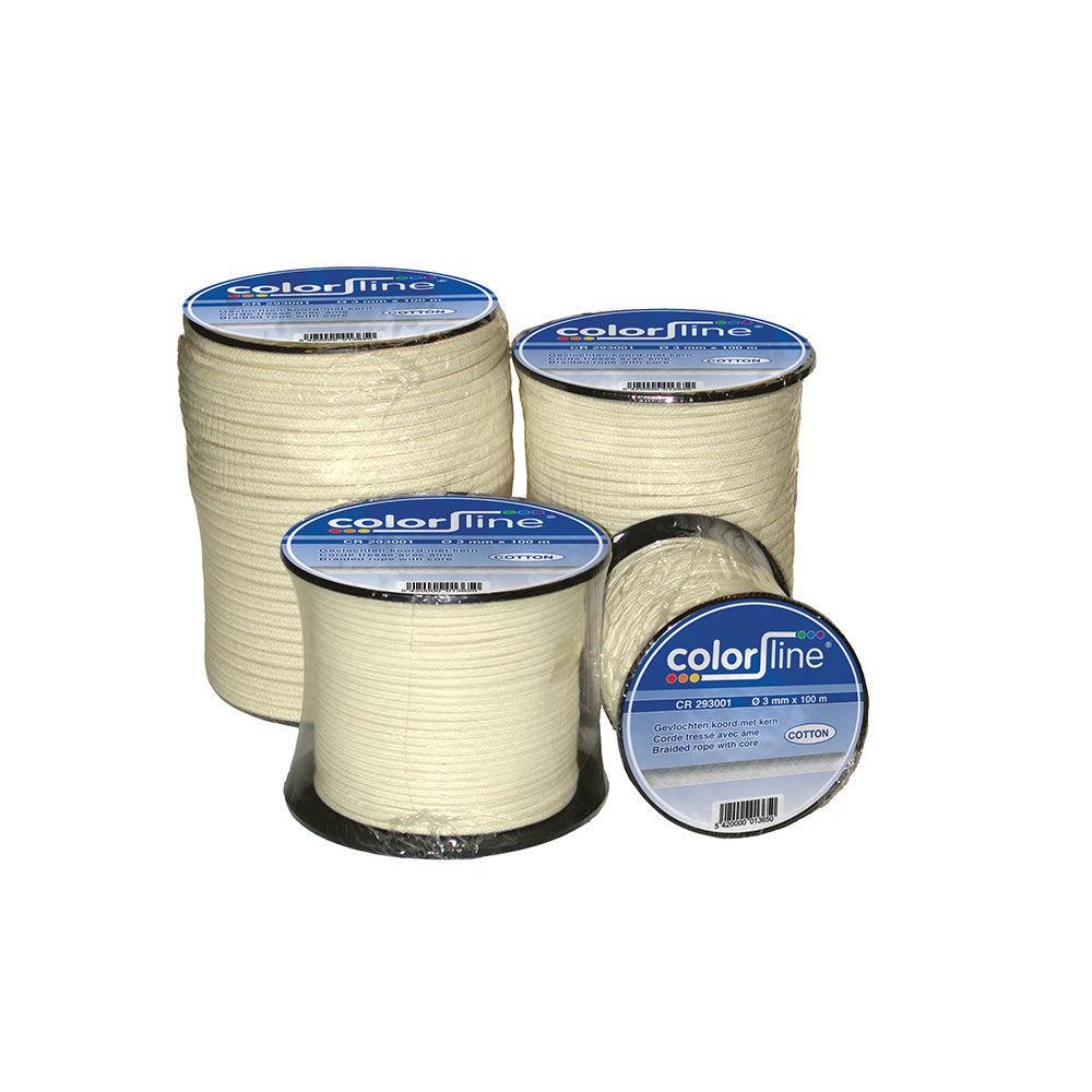 5 MM X 100 M COTTON ROPE BRAIDED WITH CORE