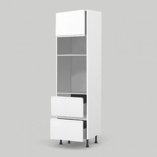 MEUBLE COLONNE POUR FOUR ET MICRO-ONDE DE 38 cm ENCASTRABLE AVEC 2 TIROIRS