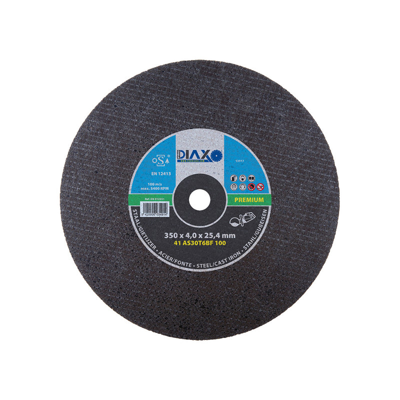 DISQUE ABRASIF ACIER - 350 x 4,0 x 25,4 MM (SCIES MOTEURS) / PREMIUM CONSTRUCTION, Debrico, magasin de matériaux de construction sur Bruxelles