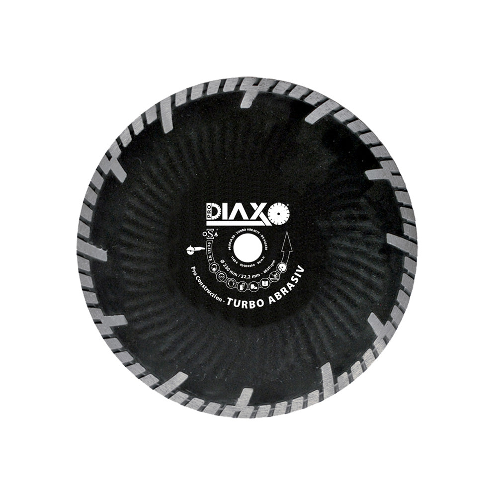 DISQUE DIAMANTE TURBO ABRASIV - 230 X 22,2MM - PRO CONSTRUCTION, Debrico, magasin de matériaux de construction sur Bruxelles