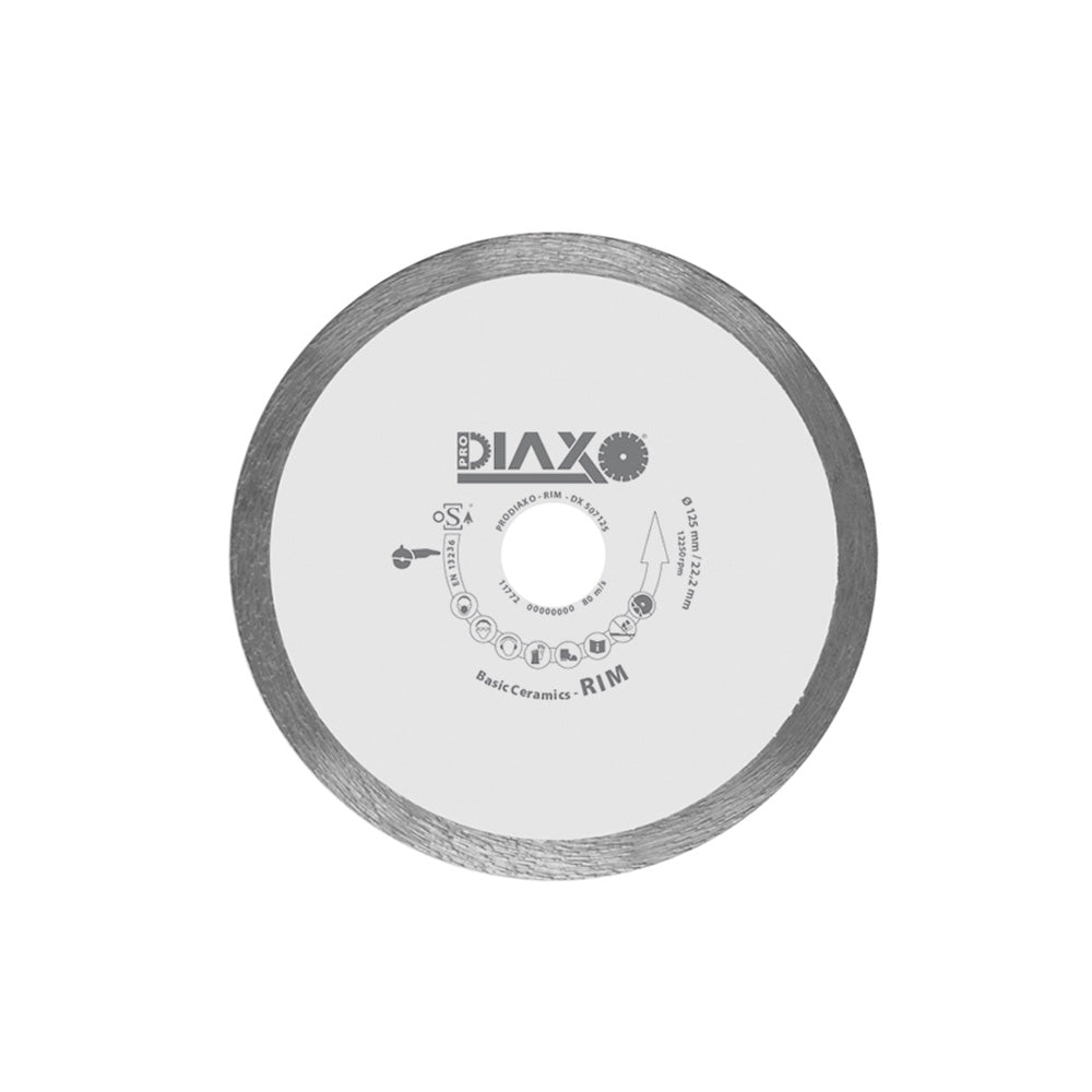 DISQUE DIAMANTE RIM - 125 X 22,2 MM - BASIC CERAMICS, Debrico, magasin de matériaux de construction sur Bruxelles